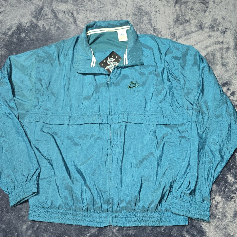 90s 2 Piece Set Supreme Court Nike Teal Zip-Up Jacket And Pants